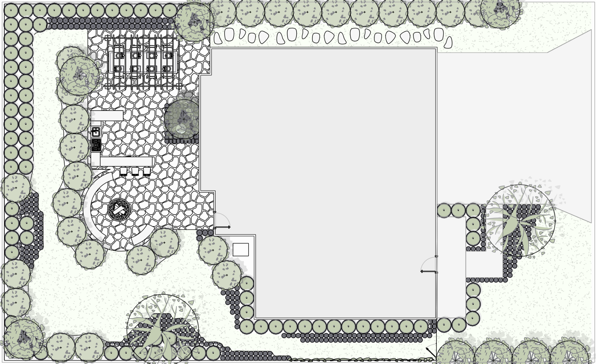 Illustrative placeholder image for Brown Residence Landscape Plan; not an actual master plan